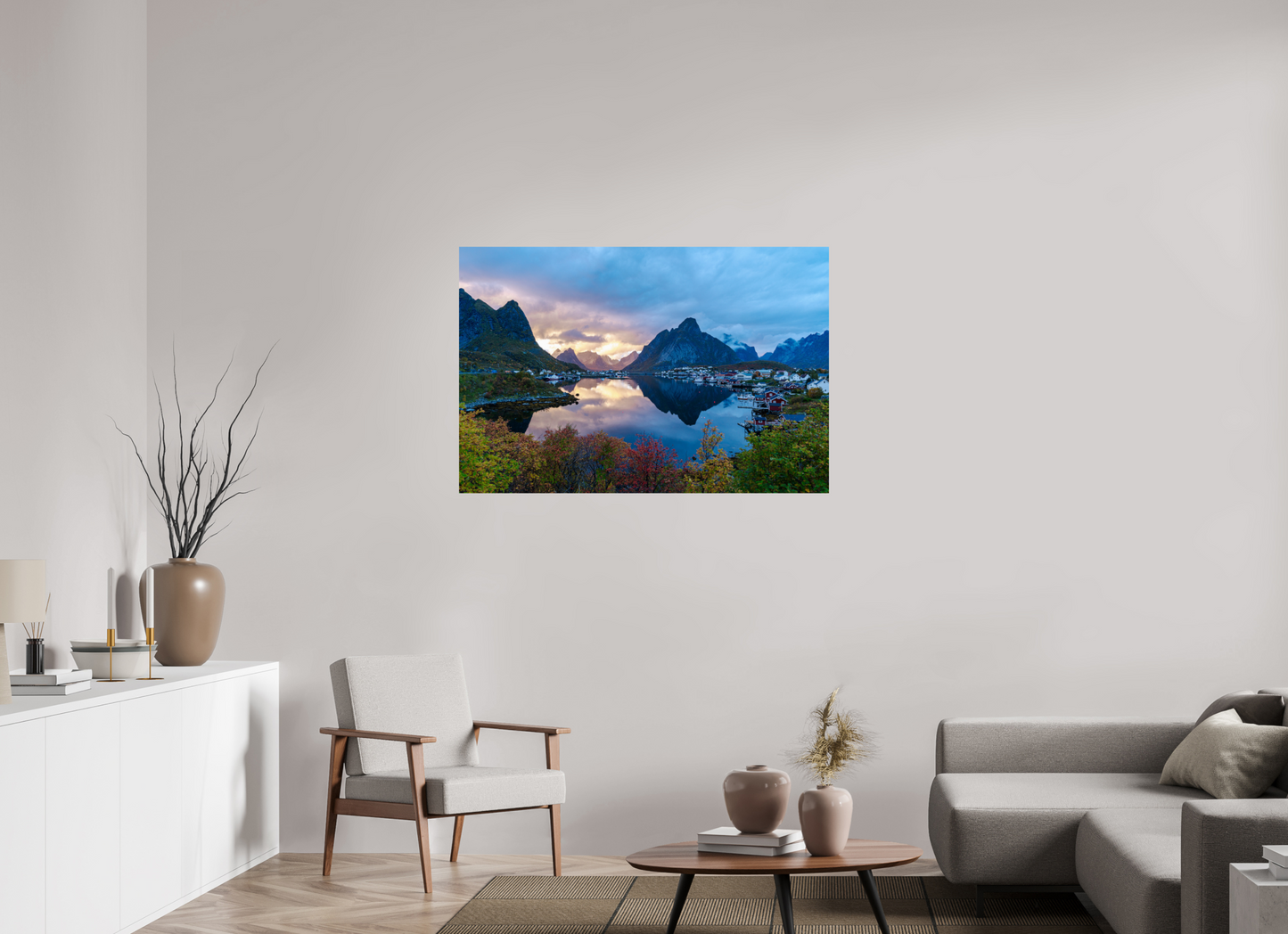 Sonnenuntergang auf den Lofoten