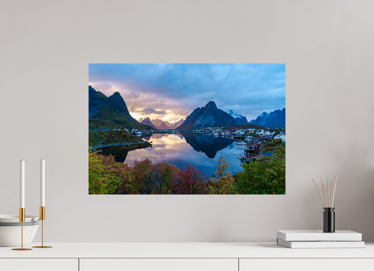 Sonnenuntergang auf den Lofoten