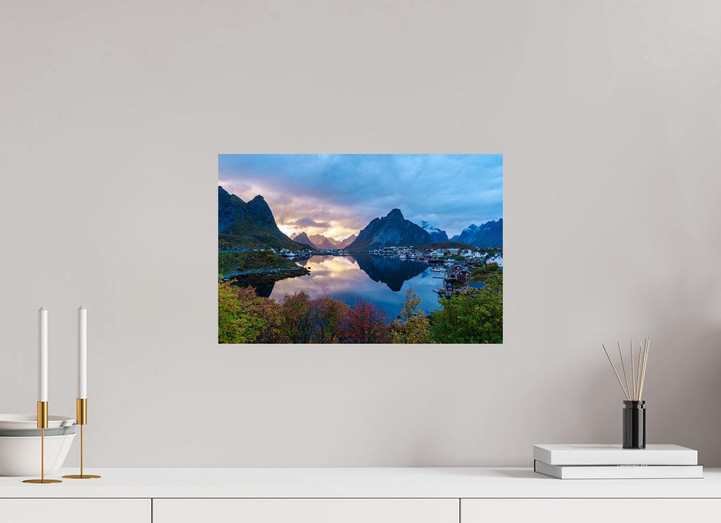 Sonnenuntergang auf den Lofoten